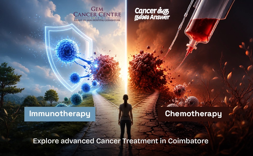 Immunotherapy vs Chemotherapy: Advanced Cancer Treatment Options in Coimbatore